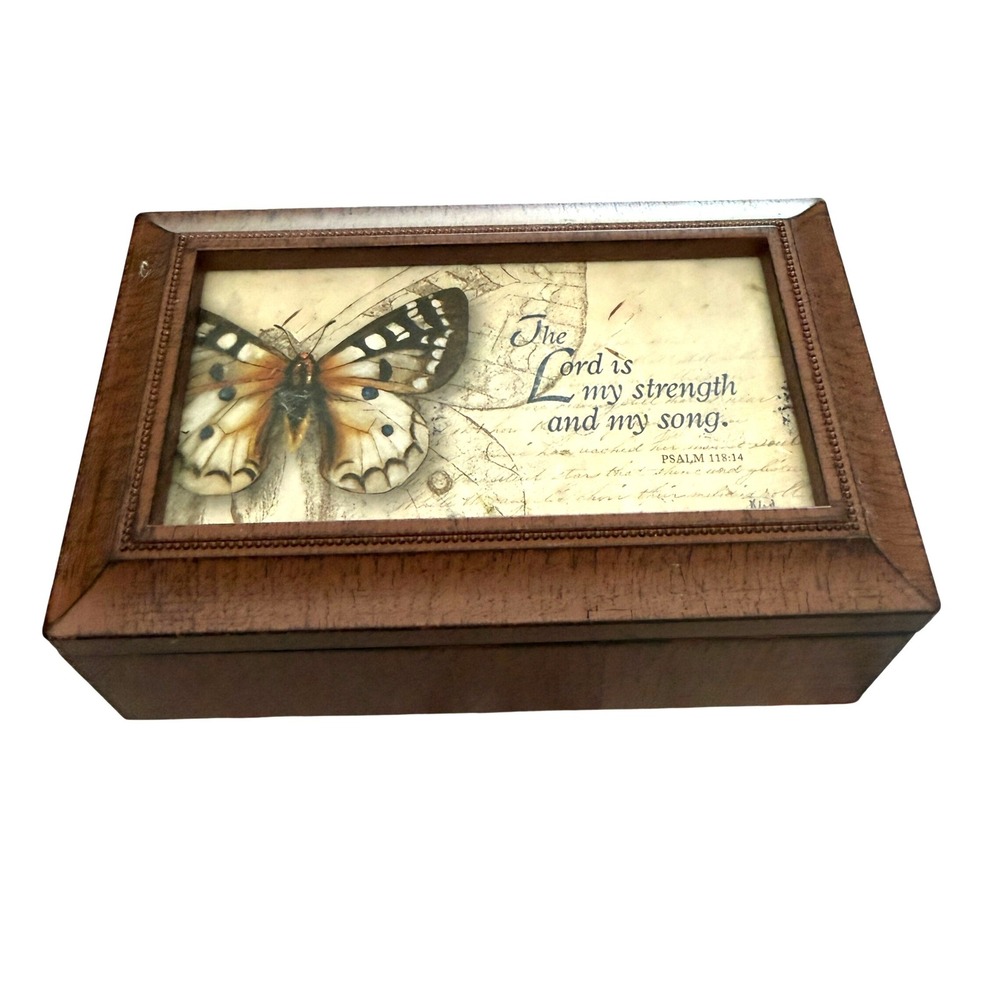 Cottage Garden Musical Jewelry Box 8x6 Picture Frame Brown